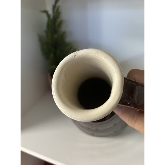 Marcrest Daisy Dot 10.5” Carafe Glaze Pitcher Pottery Jug Vase Brown Stoneware - Picture 2 of 6